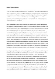 Summer 1 Reflective Report