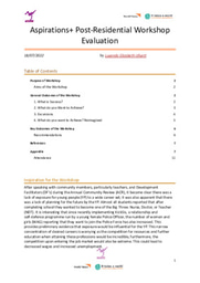 Aspirations+ Post-Residential Workshop Evaluation.docx