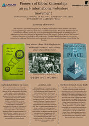 Laidlaw Scholarship research poster- Oran O'Neill