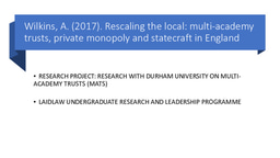 Week 2 - MATs and Mentoring