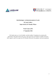 Irish Ideologies - An Essay by Lucia Cathers