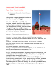 Summary of day trip to Lyon for research 