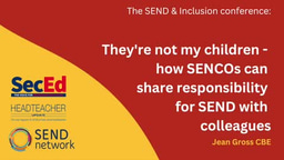 Jean Gross: They're not my children - how SENCOs can share responsibility for SEND with colleagues