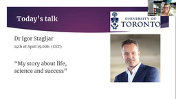 FEBS Junior Section – Igor Stagljar: My story about life, science and success webinar