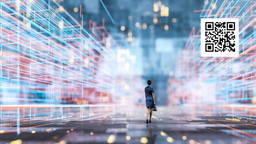 Booths staffed by... QR codes?