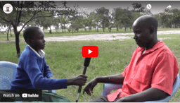 Young reporter interviews ex-poacher