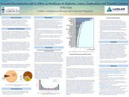 Supplementary Poster: Systemic Discrimination and its Effect on Healthcare in Malaysia: Causes, Implications, and Plausible Solutions