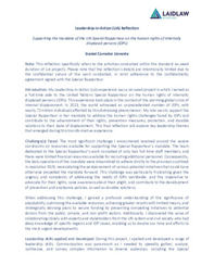 Leadership-in-Action Reflection