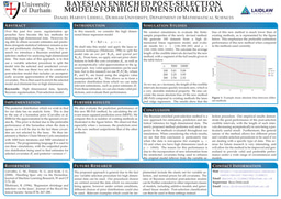 Research Poster - Bayesian Enriched Post-selection Models for High Dimensional Data