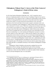 Polkinghorne Without Chaos? A Survey of the Wider Context of Polkinghorne’s Model of Divine Action.