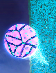 Probing the nanostructure of fission products in oxide fuels using machine learning