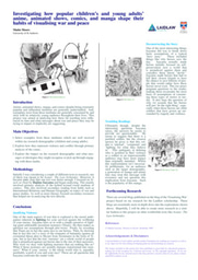 Investigating how popular children's and young adults' anime, animated shows, comics and manga shape their habits of visualising war and peace