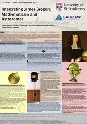 Research Poster - Interpreting James Gregory: Mathematician and Astronomer