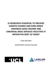 DEGROWTH AND CLIMATE CHANGE - RYAN RATNAM - FIRST YEAR RESEARCH PROJECT