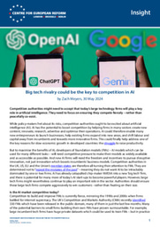 Big tech rivalry could be the key to competition in AI