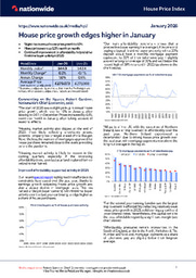 House price growth edges higher in January