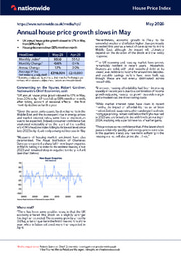 Annual house price growth slows in May