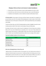 Winging it: Brits see 63 per cent increase in airport breakdowns