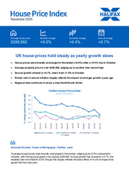 Halifax House Price Index, November 2025