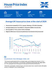 Average UK house price rises at the start of 2026