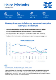 House prices rose in February as market maintains early-year momentum
