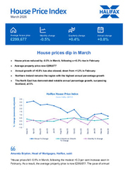 House prices dipped in March