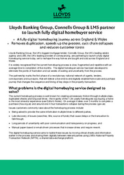 Lloyds Banking Group, Connells Group & LMS partner to launch fully digital homebuyer service