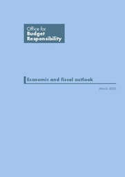 Economic and fiscal outlook – March 2026