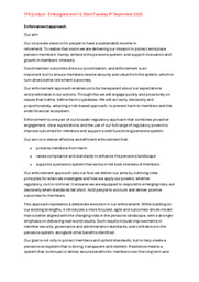TPR launches a new outcomes-focused, 'no-surprises' approach to enforcement