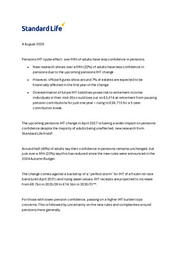 Pensions IHT ripple effect: over fifth of adults have less confidence in pensions