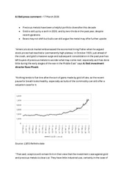 How to decide whether gold can shine even more brightly (or not)