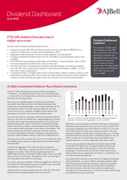 FTSE 100 dividend forecasts march higher once more
