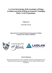 A revised structuring of the typologies of blame avoidance upon the British government