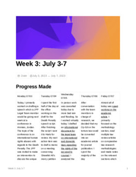 Justice Project Pakistan LiA: Weekly Review 3 (July 3-7)