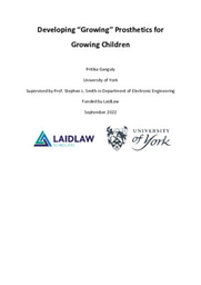 Making growing prosthetics for growing children - Laidlaw report