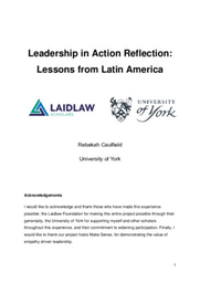 LiA Reflection- Lessons from Latin America