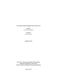 Summer I Final Report