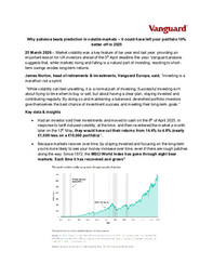 Why patience beats prediction in volatile markets