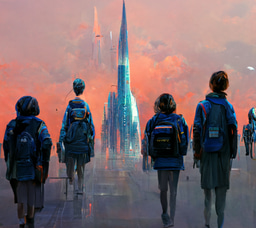 Looking at Paintings of Future Science Education Drawn by AI, and Thinking About the Future