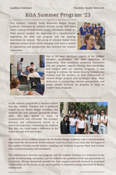 Laidlaw Scholars- TSN BDA Program Summer '23