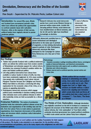 Devolution, Democracy and the Decline of the Scottish Left - Research Poster 