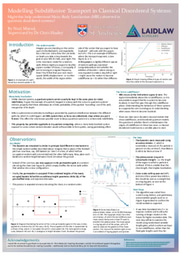 Research Poster: Modelling Subdiffusive Transport in Classical Disordered Systems