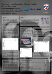 Research Poster - Exploring Novel Vanadium Dioxide Tunable Optical Structures