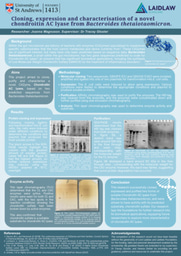 Cloning, expression and characterisation of a novel Chondroitin AC lyase from Bacteroides thetaiotaomicron