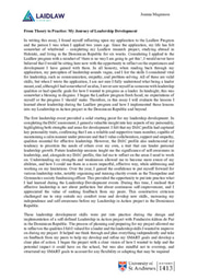 From Theory to Practice: My Journey of Leadership Development