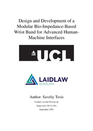 Design and Development of a Modular Bio-Impedance-Based Wrist Band for Human-Machine Interfaces