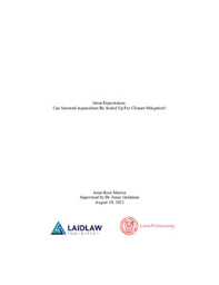 Great Expectations: Can Seaweed Aquaculture Be Scaled Up For Climate Mitigation?