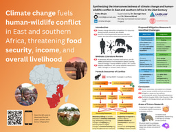 Research Poster: How Climate Change Contributes to Human-Wildlife Conflict in East and Southern Africa