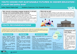 Youth Voices for Sustainable Futures in Higher Education - Research Poster 