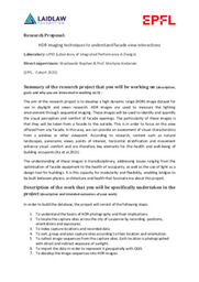 Research Proposal: HDR imaging techniques to understand facade view interactions